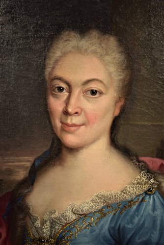 Paire Portraits de Nobles Français  